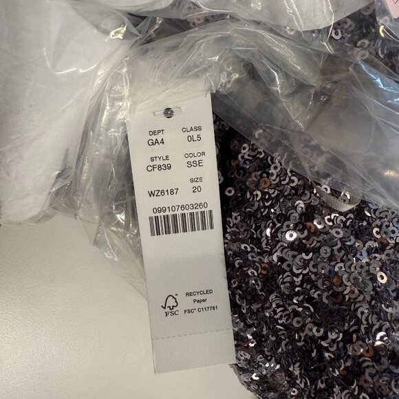 Sequin floor length slip dress (J-Crew) - Picture 3 of 3